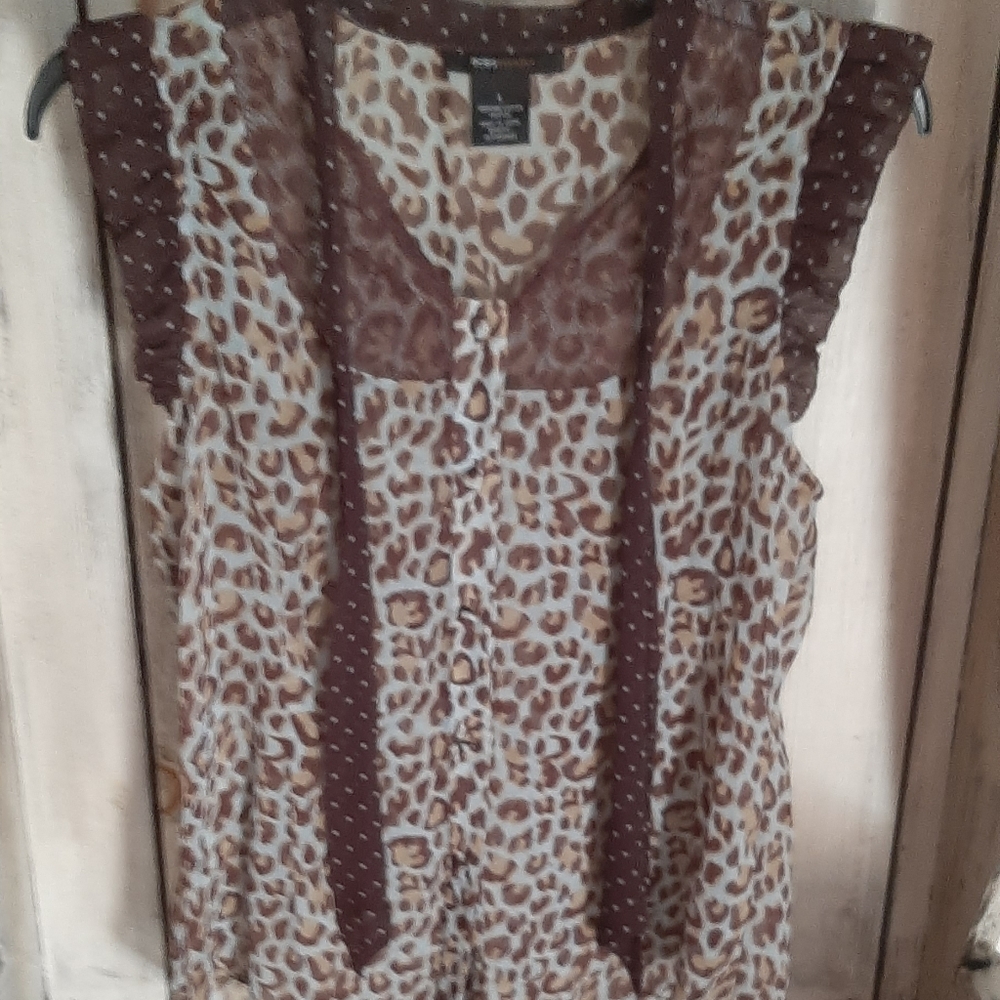 BCBG malaria polyester sleeveless blowse